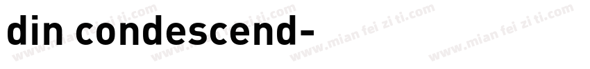 din condescend字体转换